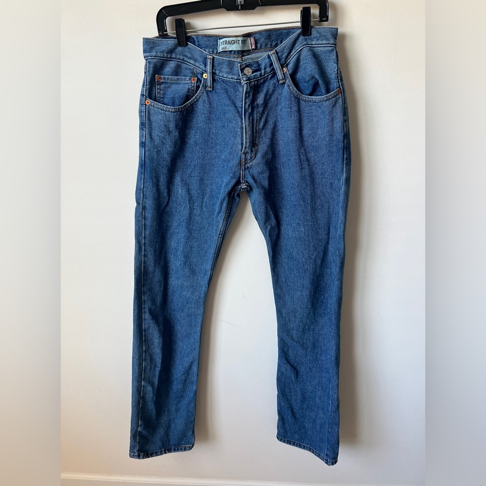 Levi’s 505 Straight Fit Jeans Medium Wash 100% Cotton Size 32x34